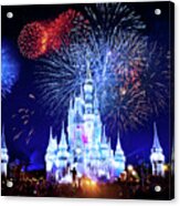 Walt Disney World Fireworks Acrylic Print