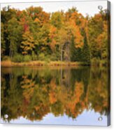 Warm Autumn Reflections Acrylic Print
