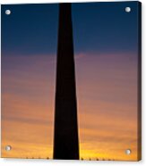 Washington Monument At Sunset Acrylic Print