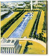 Washington Vintage Travel Poster Restored Acrylic Print