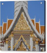 Wat Chaimongkron Shrine Gable Dthcb0097 Acrylic Print