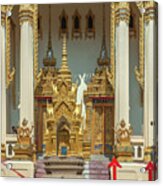 Wat Phrom Chariyawat Phra Ubosot Entrance Dthns0118 Acrylic Print
