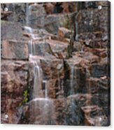 Waterfall In Acadia National Park Acrylic Print