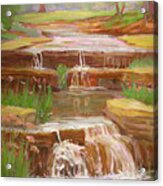 Waterfalls At Franklin Park Acrylic Print