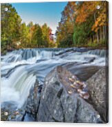 Waterfalls Bond Autumn Colors -0021 Acrylic Print
