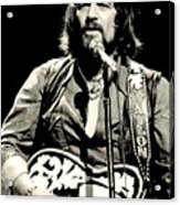 Waylon Jennings In Concert, C. 1976 Acrylic Print