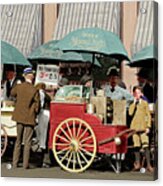 Wear Youngs Hats At Frankfurter Hot Dog Stands 3 Cents Each 20170707 Square V2 Colorized Acrylic Print
