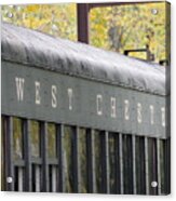 West Chester Railroad - Passenger Car Acrylic Print