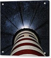 West Quoddy Head Lighthouse Night Light Acrylic Print