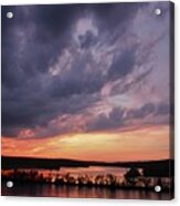 West Thompson Lake Spring Sunset Acrylic Print