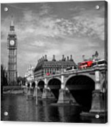 Westminster Bridge And Big Ben London Acrylic Print