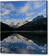 When Mountains Kiss In Morning Acrylic Print