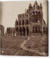 Whitby Abbey, Antiqued Acrylic Print