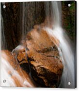 White Mountains Waterfall Acrylic Print