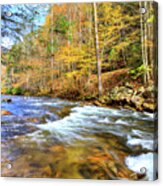 Whitetop Creek Autumn Acrylic Print