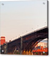 Wide View Of St Louis And Eads Bridge Acrylic Print