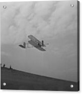 Wilbur Wright Pilots A Glider Acrylic Print