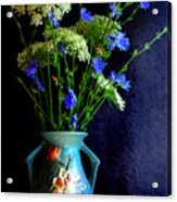 Wildflowers And Roseville Acrylic Print