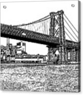 Williamsburg Bridge 1.1 - New York Acrylic Print
