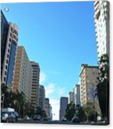 Wilshire Blvd - West La Acrylic Print