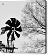 Windmill On The Farm Acrylic Print