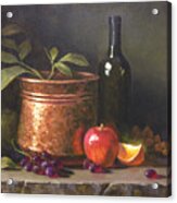 Wine And Copper Acrylic Print