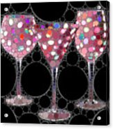 Wine Glass Art-5 Acrylic Print