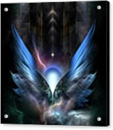 Wings Of Light Fractal Composition Acrylic Print