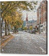 Winona Downtown Scene Photo Mosaic Acrylic Print