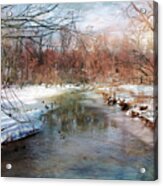 Winter At Cooper River Acrylic Print