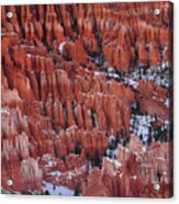 Winter Inspiration Point Bryce Canyon National Park  Utah Acrylic Print