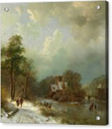 Winter Landscape - Holland Acrylic Print