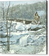 Winter Mill Acrylic Print