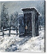 Winter Outhouse #2 Acrylic Print