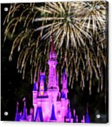 Wishes Fireworks Disney World Acrylic Print