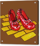 Wizard Of Oz Ruby Slippers Acrylic Print