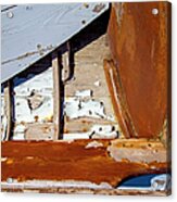 Wooden Boat Abstract 1 Acrylic Print