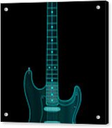X-ray Electric Guitar Acrylic Print