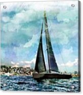 Yachts, Sailing Boat Titan, Acrylic Print