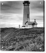 Yaquina Head Lighthouse - Monochrome Acrylic Print