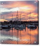 Yarmouth Harbour Sunset Acrylic Print