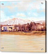 Ybbs An Der Donau Mit Oetscher Acrylic Print