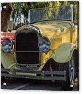 Yellow Ford Roadster Acrylic Print