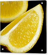 Yellow Lemon Citrus Aurantifolia Acrylic Print