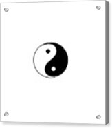 Yin And Yang Acrylic Print