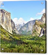 Yosemite Tunnel View Afternoon Acrylic Print