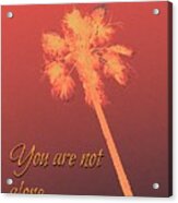 You Are Not Alone Acrylic Print