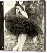 Ziegfeld Model In Ballet Dress Acrylic Print