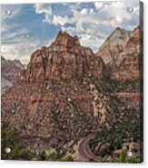 Zion National Park Switchback Road Acrylic Print