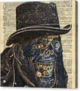Zombie Apocalypse,monster,walking Dead,ugly Halloween Creature Acrylic Print